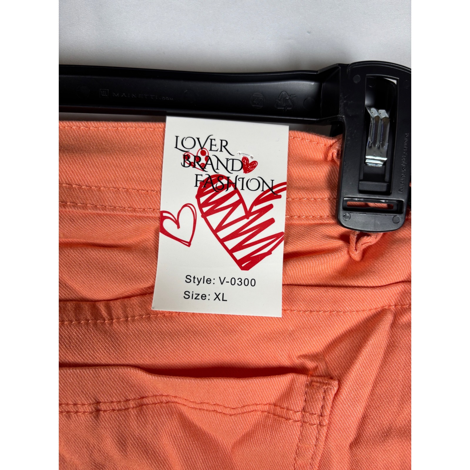 Lover Brand Fashion Womens Peach Coral Skinny Jeans High Waisted Size Xl Nwt — image 3 of 3